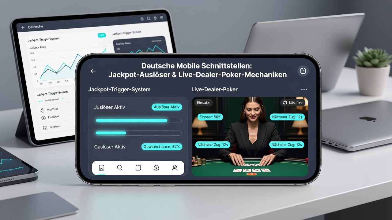 Live-Dealer-Poker mit integrierten Jackpot-Triggern auf Mobilgeräten